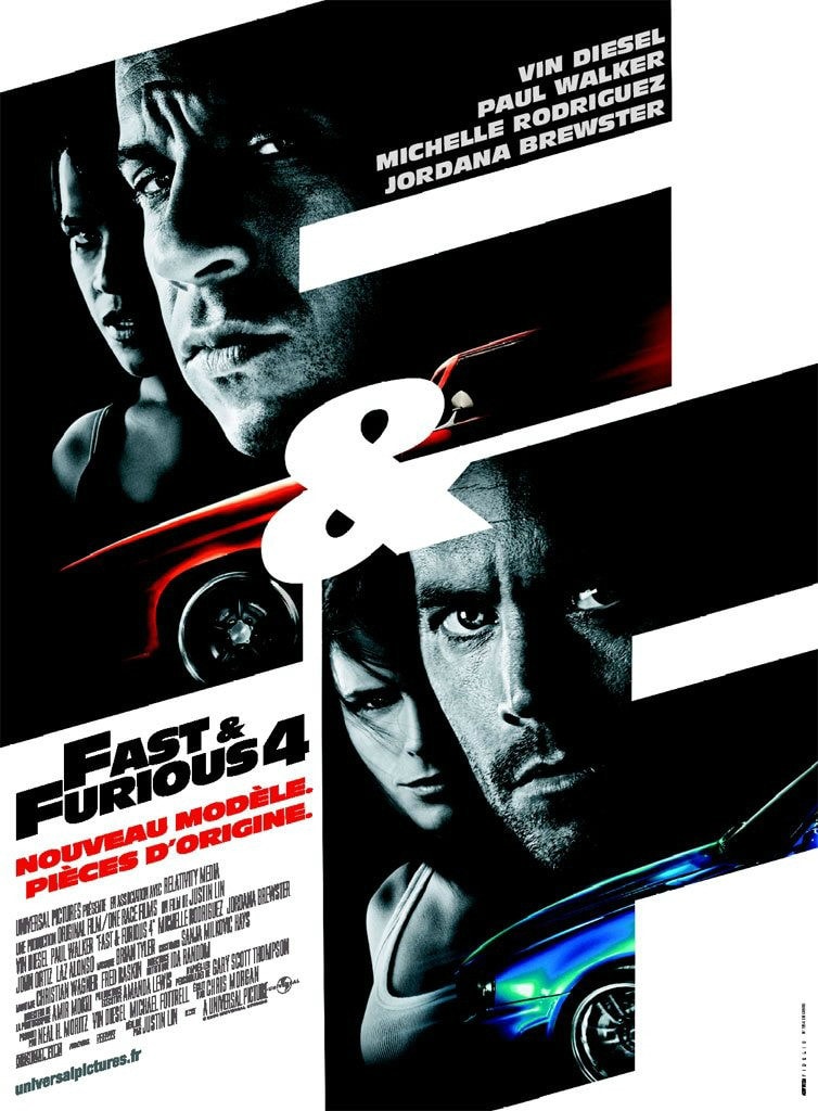 速度與激情4 高清海報