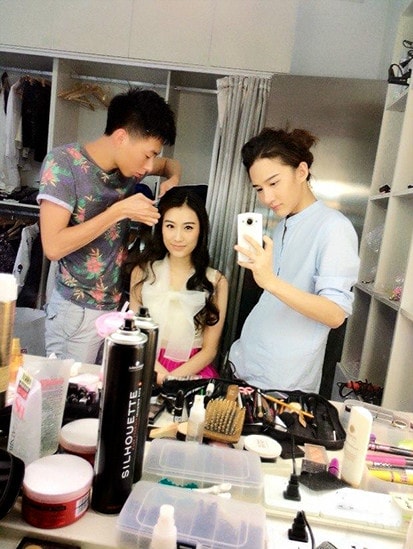 正點男女  王婉中與小燦幕后自拍