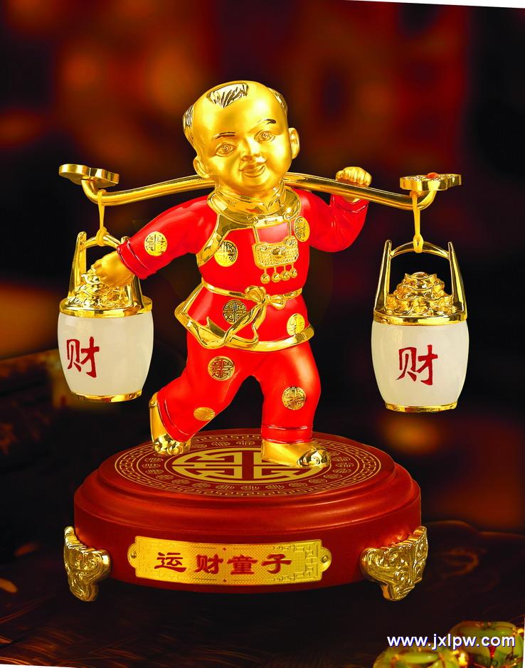 運財童子 吉祥物照片
